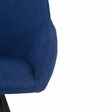 Jídelní židle Salem (SADA 2 ks), tkanina, modrá - 6