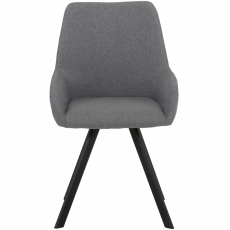 Jídelní židle Salem (SADA 2 ks), tkanina, šedá - 2