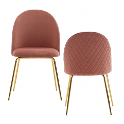 Jídelní židle Selen (SET 2 ks), růžová