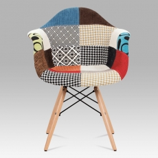 Jídelní židle Shae patchwork (SET 2 ks), barevná - 4