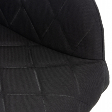 Jídelní židle Shila, textil, černá - 6