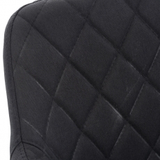 Jídelní židle Shila, textil, černá - 5