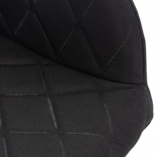 Jídelní židle Shila, textil, černá - 6