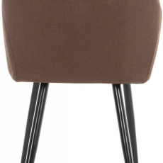 Jídelní židle Shila, textil, hnědá - 4