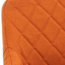 Jídelní židle Shila, textil, oranžová - 5