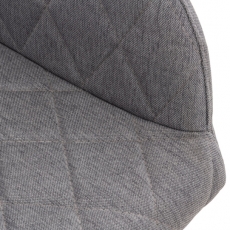 Jídelní židle Shila, textil, šedá - 6