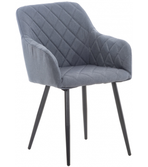 Jídelní židle Shila, textil, tmavě šedá