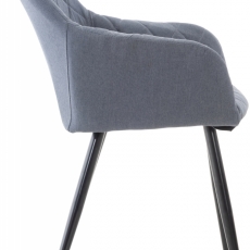 Jídelní židle Shila, textil, tmavě šedá - 2