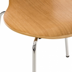 Jídelní židle Siena, přírodní dřevo - 4