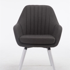 Jídelní židle Sigma, tmavě šedá / bílá - 2