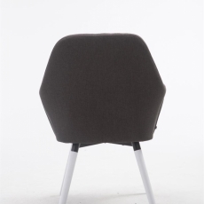Jídelní židle Sigma, tmavě šedá / bílá - 5