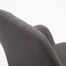 Jídelní židle Sigma, tmavě šedá / bílá - 6