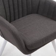 Jídelní židle Sigma, tmavě šedá / bílá - 7