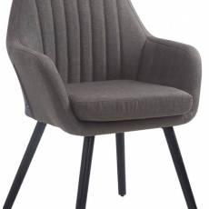 Jídelní židle Sigma, tmavě šedá / černá - 1