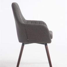 Jídelní židle Sigma, tmavě šedá / ořechová - 3