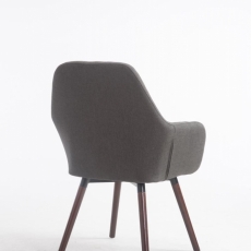 Jídelní židle Sigma, tmavě šedá / ořechová - 4