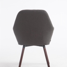 Jídelní židle Sigma, tmavě šedá / ořechová - 5