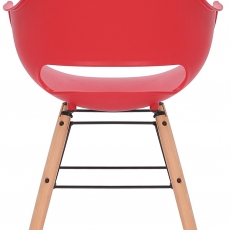 Jídelní židle Skien, červená - 4