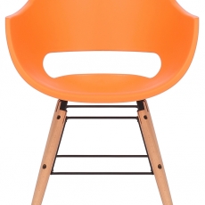 Jídelní židle Skien, oranžová - 2