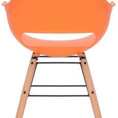 Jídelní židle Skien, oranžová - 4