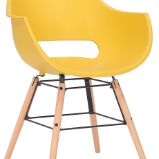 Jídelní židle Skien, žlutá - 1