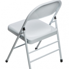 Jídelní židle skládací Cortis, bílá - 2
