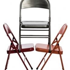 Jídelní židle skládací Cortis, černá - 3