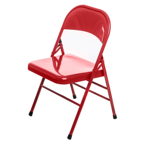 Jídelní židle skládací Cortis, červená - 1