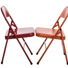 Jídelní židle skládací Cortis, červená - 3