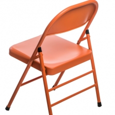 Jídelní židle skládací Cortis, oranžová - 2