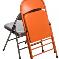 Jídelní židle skládací Cortis, oranžová - 3