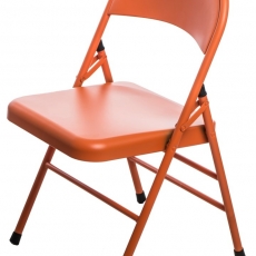 Jídelní židle skládací Cortis, oranžová - 1