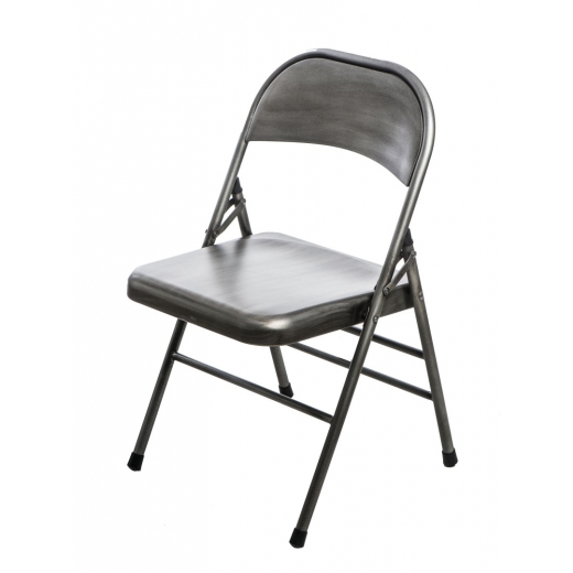 Jídelní židle skládací Cortis, stříbrná - 1