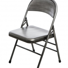 Jídelní židle skládací Cortis, stříbrná - 1