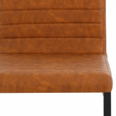Jídelní židle Soe (SET 2 ks), koňaková - 5