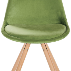 Jídelní židle Sofia I, samet, světle zelená - 2