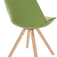 Jídelní židle Sofia I, samet, světle zelená - 4