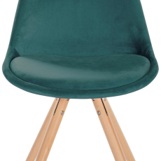 Jídelní židle Sofia I, samet, zelená - 2