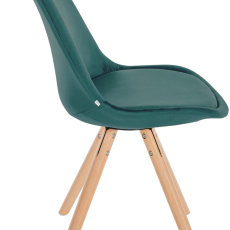 Jídelní židle Sofia I, samet, zelená - 3