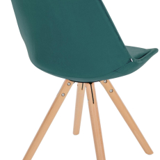 Jídelní židle Sofia I, samet, zelená - 4