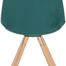 Jídelní židle Sofia I, samet, zelená - 5