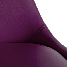 Jídelní židle Sofia I, syntetická kůže, fialová - 7