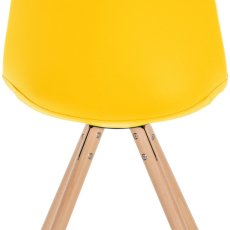 Jídelní židle Sofia I, syntetická kůže, žlutá - 4