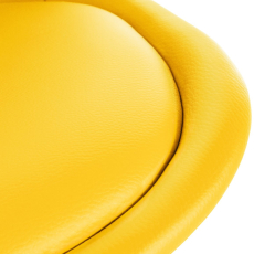 Jídelní židle Sofia I, syntetická kůže, žlutá - 6