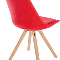 Jídelní židle Sofia I, textil, červená - 6