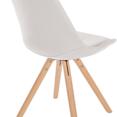Jídelní židle Sofia I, textil, krémová - 6