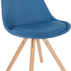 Jídelní židle Sofia I, textil, modrá - 1
