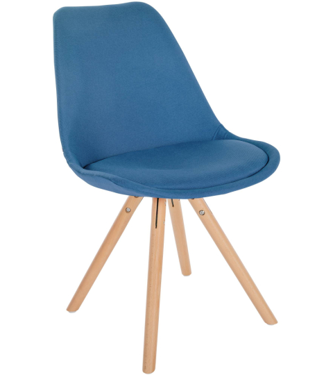 Jídelní židle Sofia I, textil, modrá