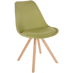 Jídelní židle Sofia I, textil, zelená