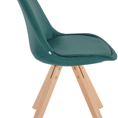 Jídelní židle Sofia II, samet, zelená - 3